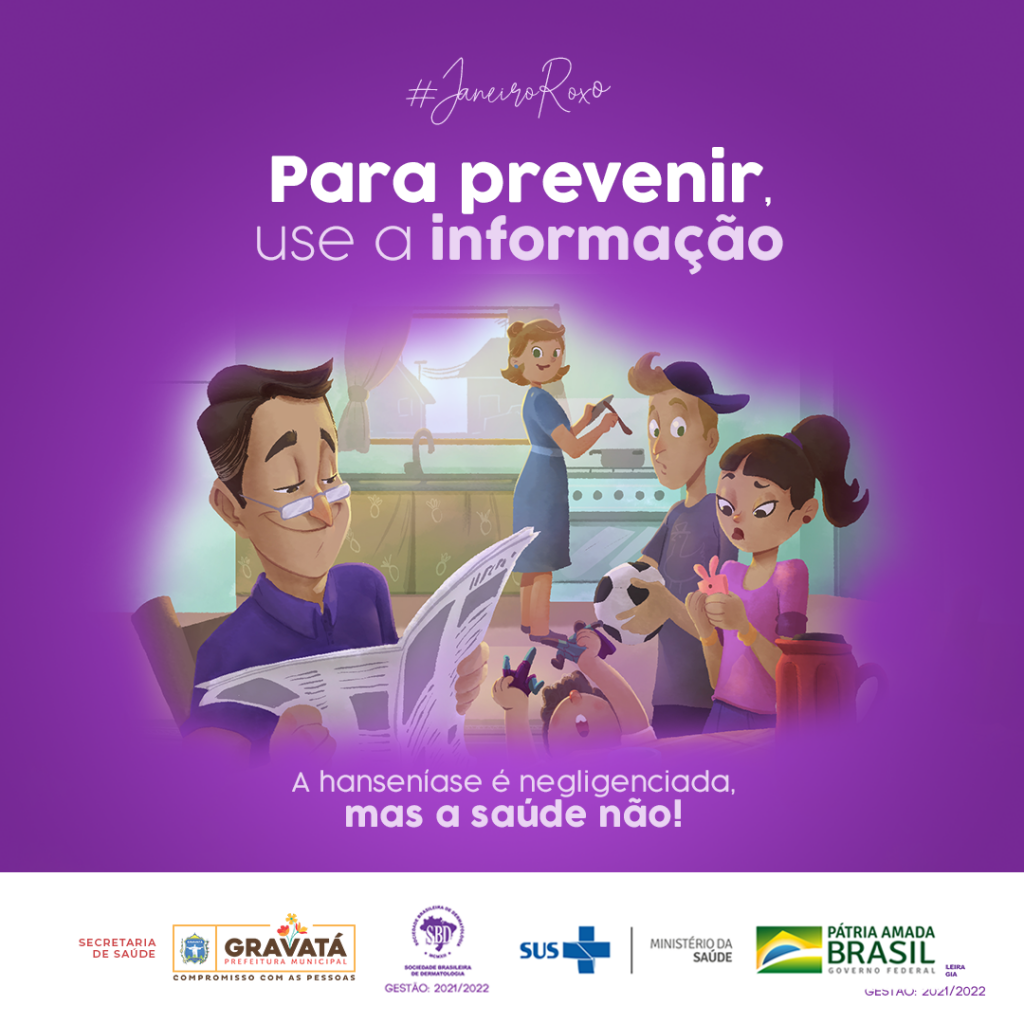 Janeiro Roxo tem diagnóstico e prevenção da Hanseníase como temas