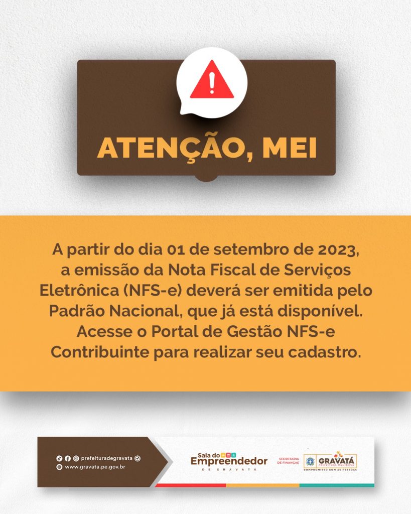 Nota Fiscal de Serviço Eletrônica - NFS-e - Nota Fiscal de Serviço  Eletrônica - NFS-e